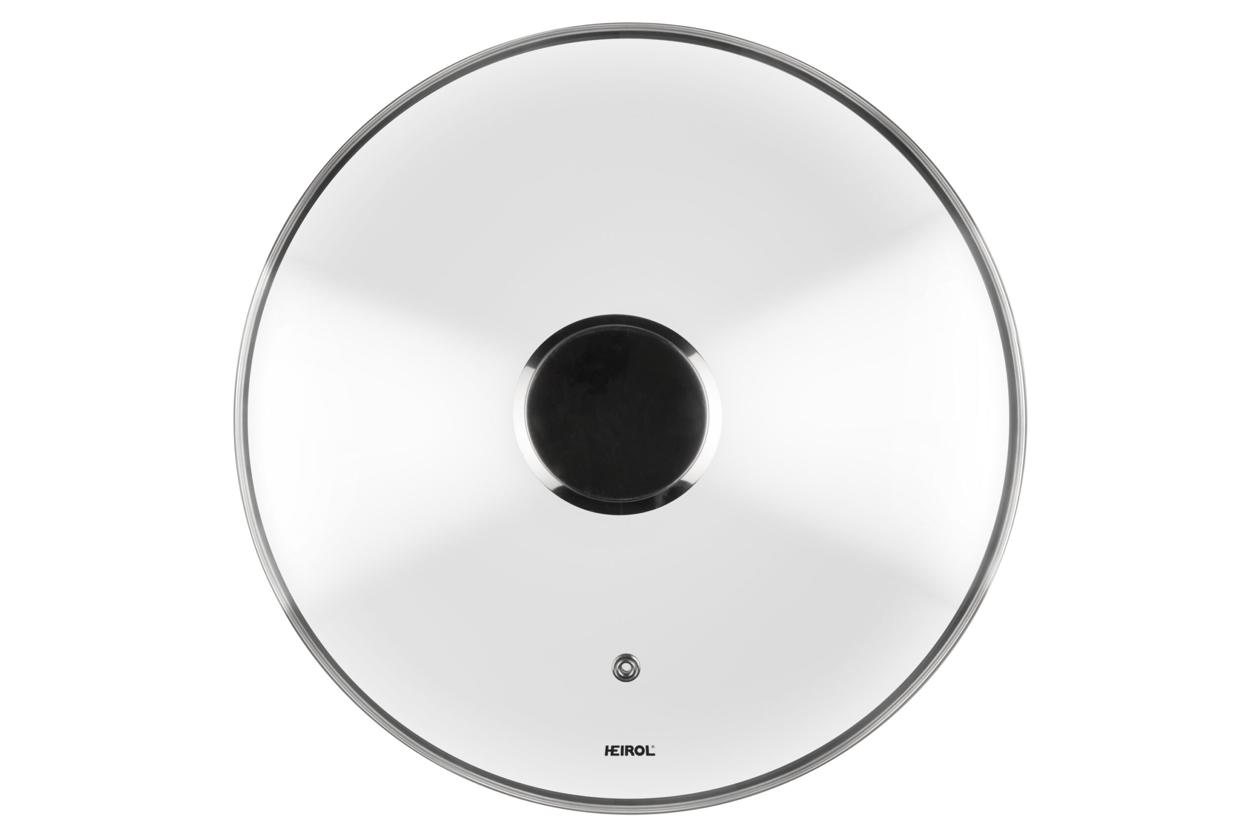 Heirol klaasist kaas terasest nupuga, 28 cm