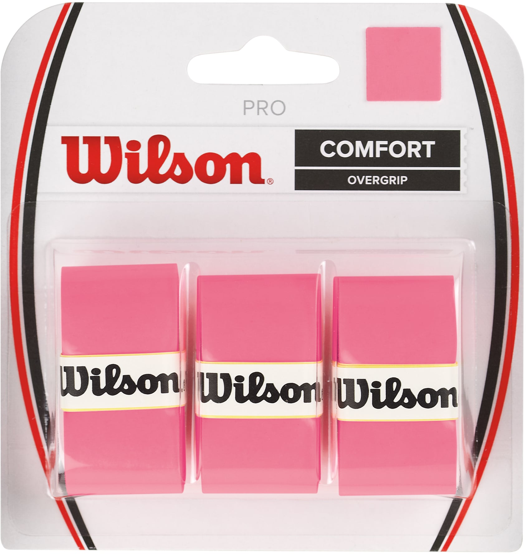 Wilson Pro Overgrip - käepide, roosa, 3 tk
