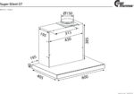 Thermex Super Silent GT pliidikubu, teras/must, 60 cm - Pilt 2