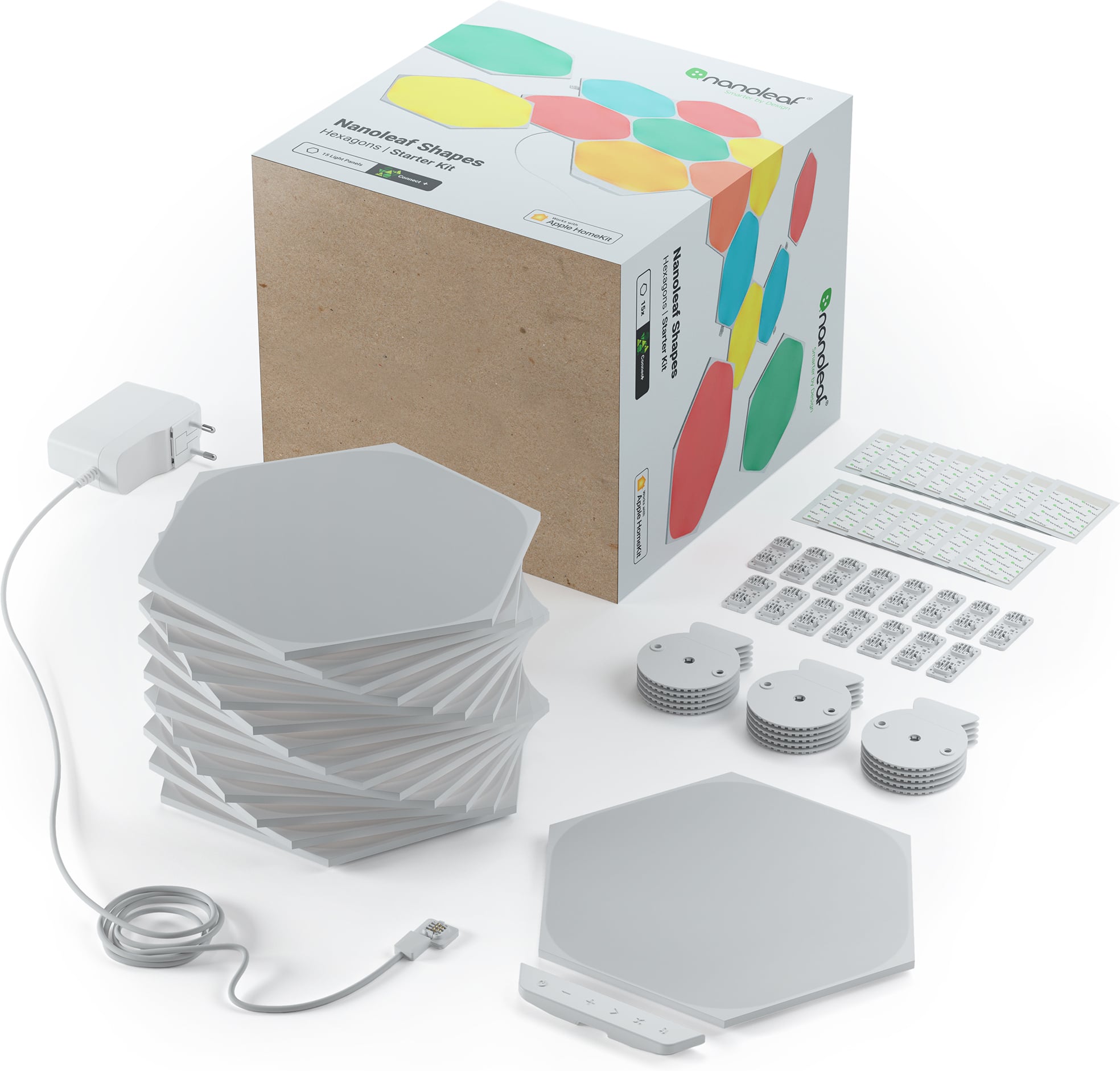 Nanoleaf Shapes Hexagon stardikomplekt, 15 paneeliga