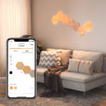 Nanoleaf Elements puiduimitatsiooniga kuusnurksete plaatide laienduskomplekt, 3 paneeli - Pilt 3