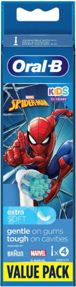 Oral-B Kids Spider-Man vahetushari, 4 tk - Pilt 4