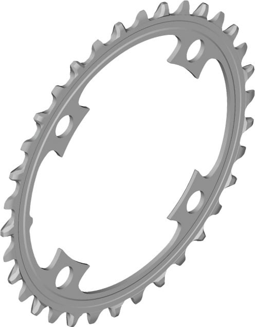 2_843433-496x637-1.jpg Shimano 34T hammasratas, BCD 104 mm - Pilt 1