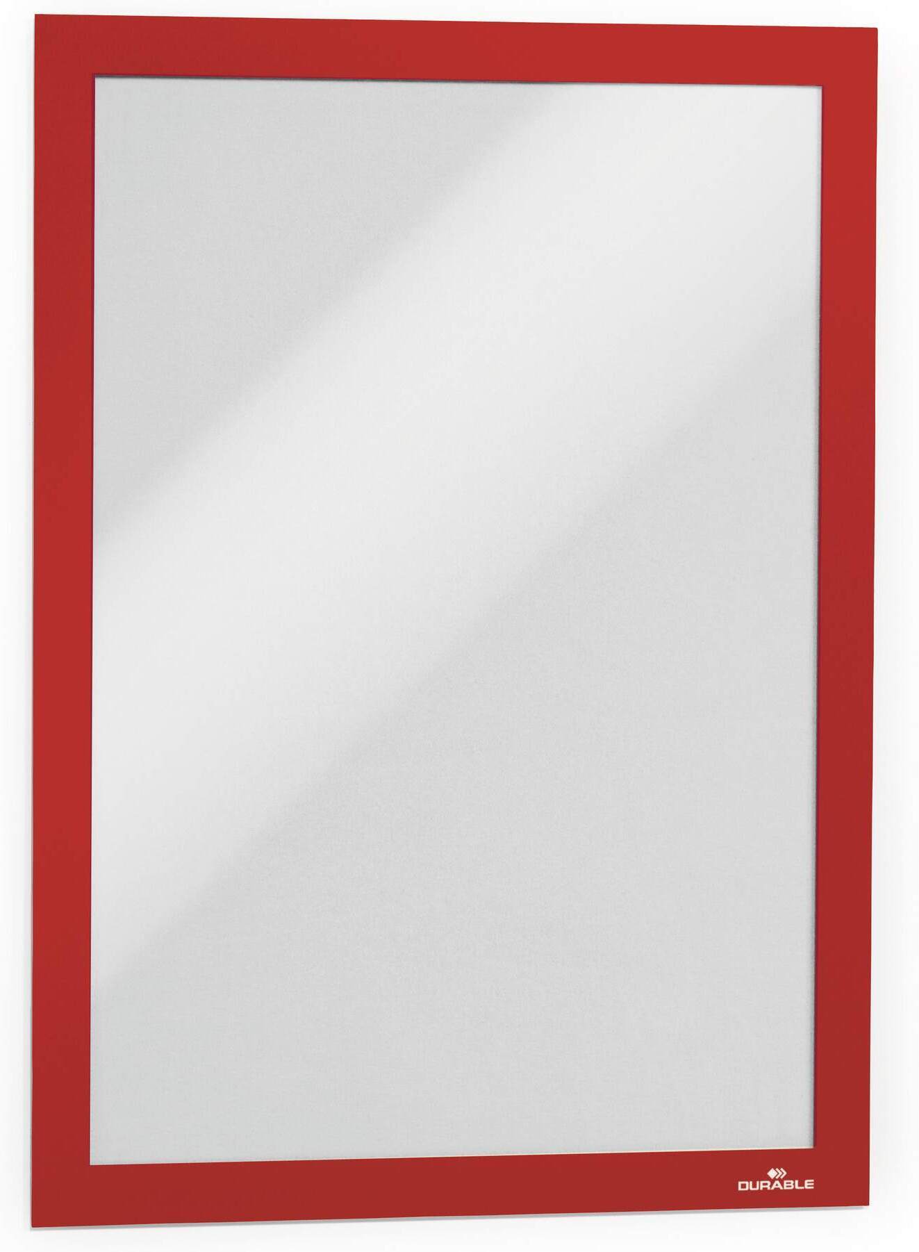 2_872383-1323x1802-1.jpeg Vastupidav Duraframe isekleepuv A4 inforaam, 2 tk, punane raam - Pilt 1
