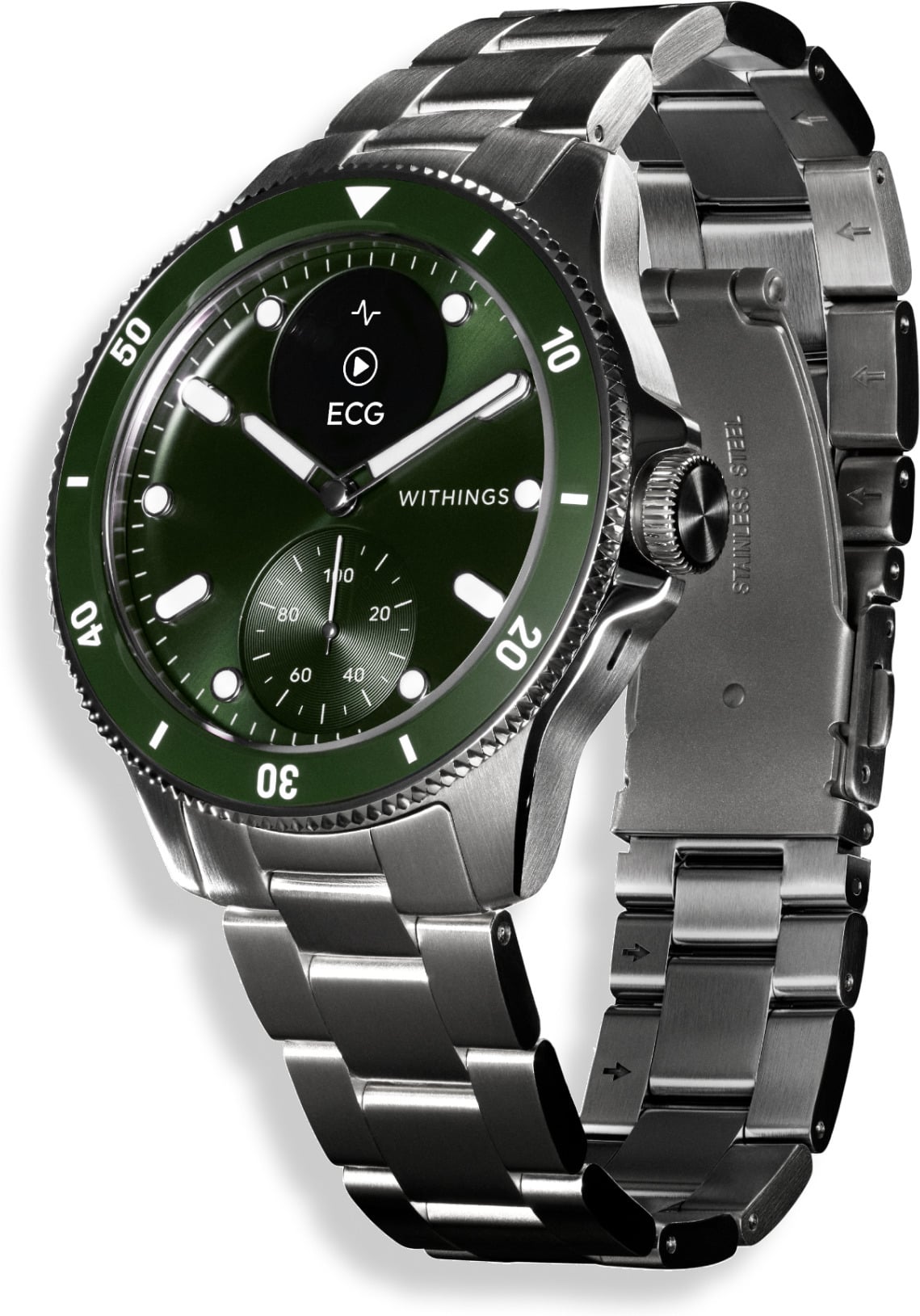 2_917389-1139x1629-1.jpg Withings Scanwatch Nova nutikell, 42 mm, roheline - Pilt 1