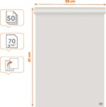 Nobo taaskasutatud pabertahvli paber 58 x 81 cm, tühi/ruudukujuline, 2 x 50 lehte, 70g/m²