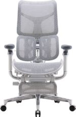 Sihoo Doro S300 ergonoomiline kontoritool jalatoega, valge - Pilt 2