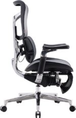 Sihoo Doro S300 ergonoomiline kontoritool jalatoega, must - Pilt 5