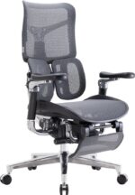 Sihoo Doro S300 ergonoomiline kontoritool jalatoega, must - Pilt 3