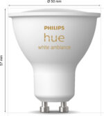 Philips Hue LED nutipirn, BT, valge meeleolu, GU10, 4,2 W, 2 tk pakis - Pilt 4
