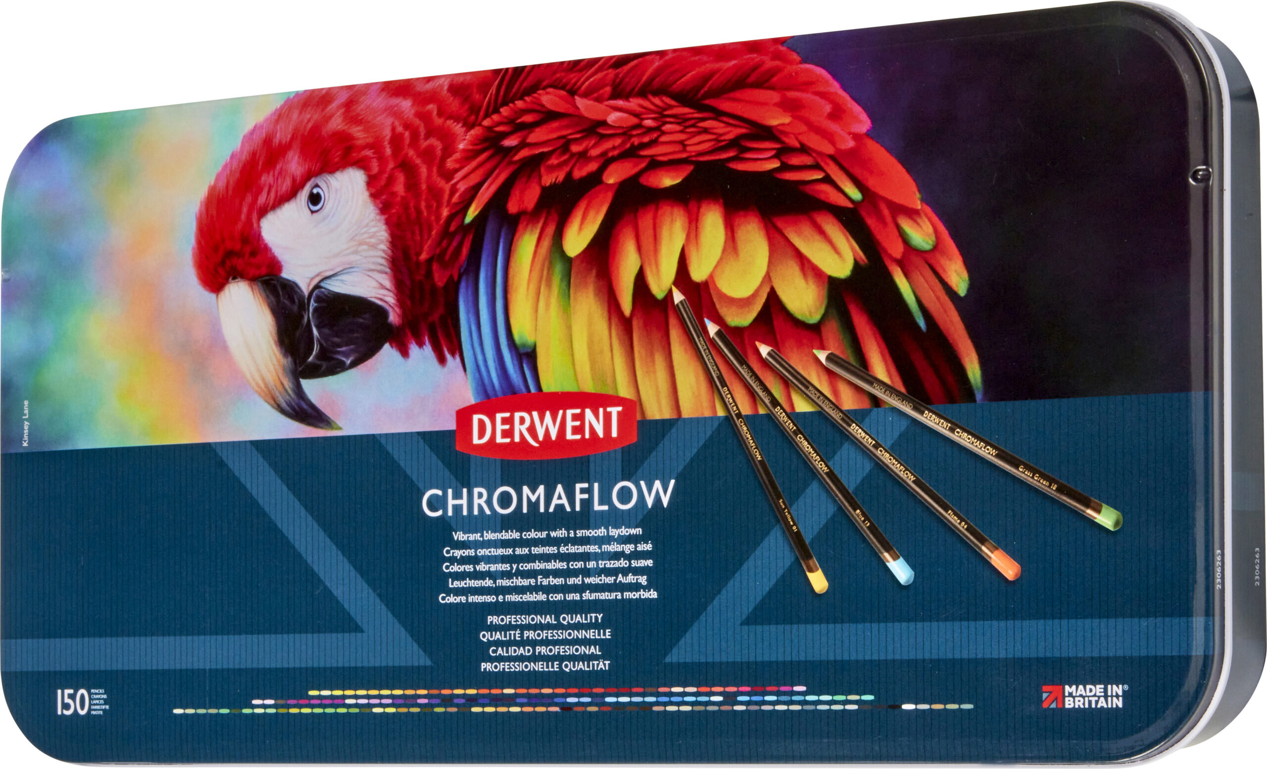 Derwent Chromaflow värvipliiatsid, 150 tk