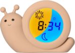 Alecto Baby Simon Snail - unerütmi õppiv äratuskell, taupe