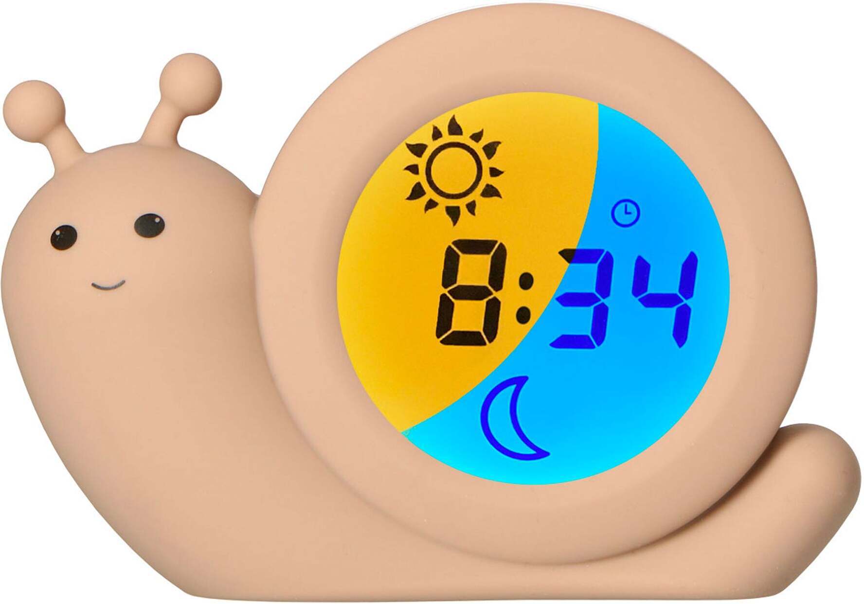 Alecto Baby Simon Snail - unerütmi õppiv äratuskell, taupe
