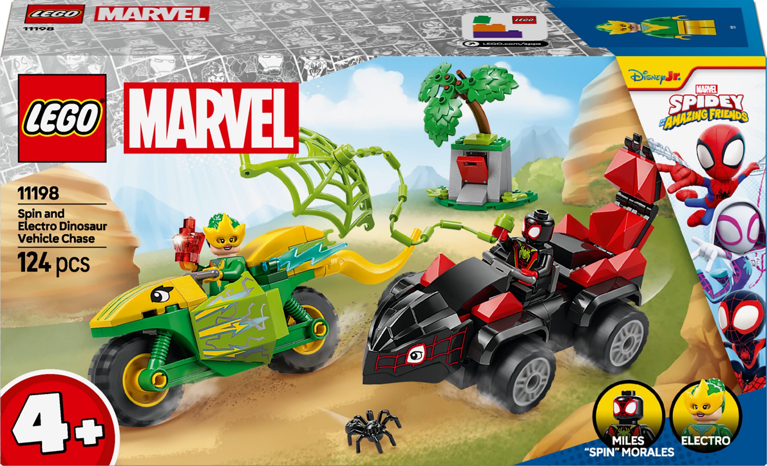LEGO Super Heroes Marvel 11198 – Spin and Electro: Dino mängu tagaajamine