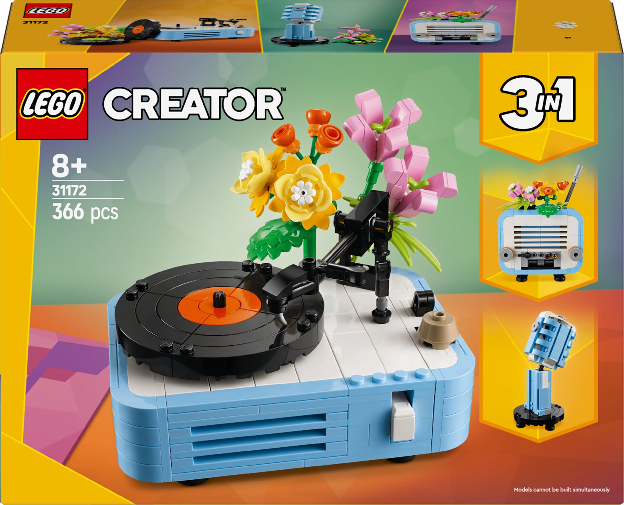 LEGO Creator 31172 – Plaadimängija ja lilled