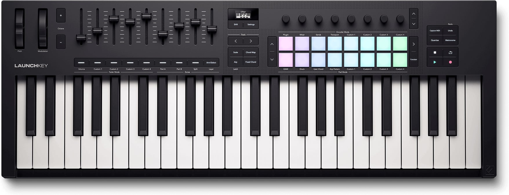 2_966950-1756x674-1.jpg Novation Launchkey 49 MK4 MIDI klaviatuur - Pilt 1