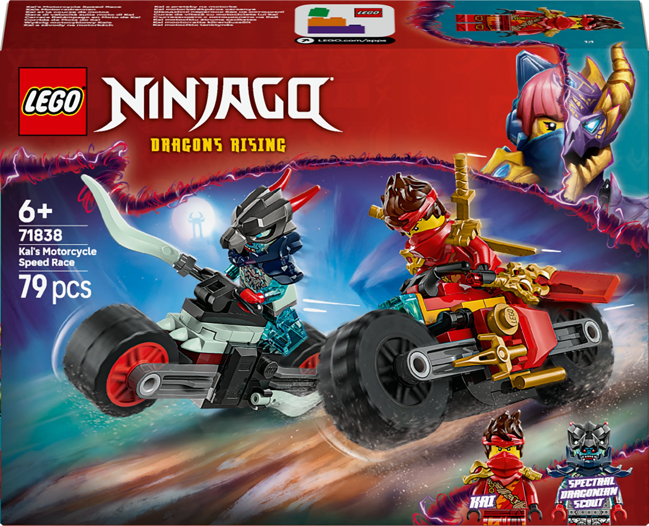 LEGO NINJAGO 71838 Kai kiireim mootorrattavõistlus