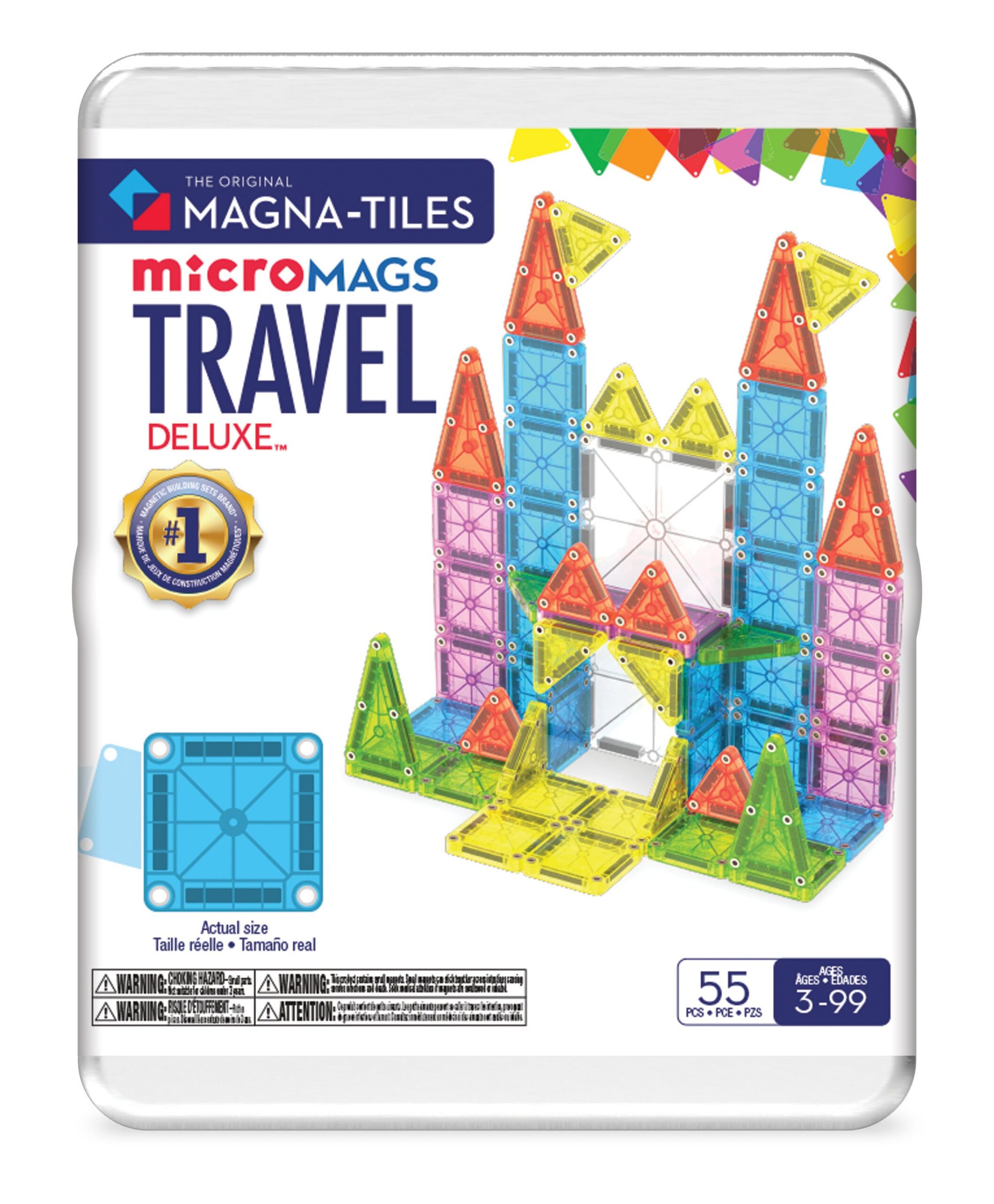 MAGNA-TILES® microMAGS Deluxe Travel reisikomplekt, 55 osa