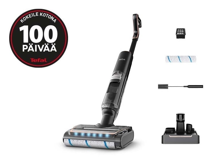 Try100Days_FI-738x549-1.jpg Tefal X-Clean 7 märg-kuiv tolmuimeja - Pilt 1