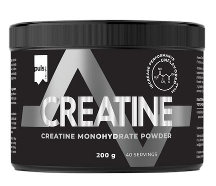 Puls Nutrition kreatiinipulber, maitsestamata, 200 g