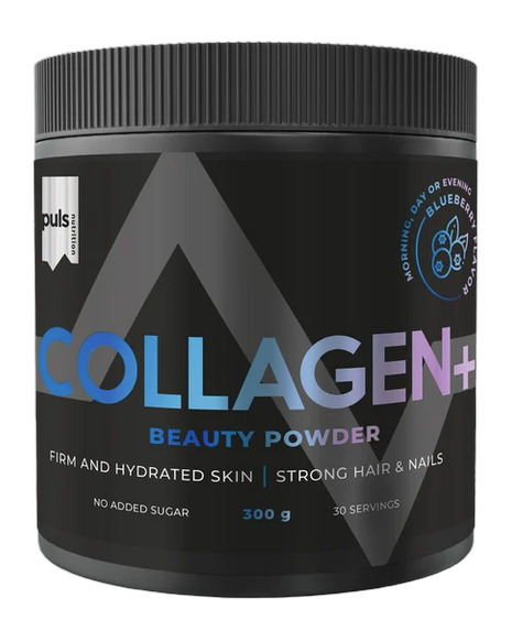 01-465x573-1.jpg Puls Nutrition Collagen+ Beauty kollageenipulber, mustikas, 300 g - Pilt 1
