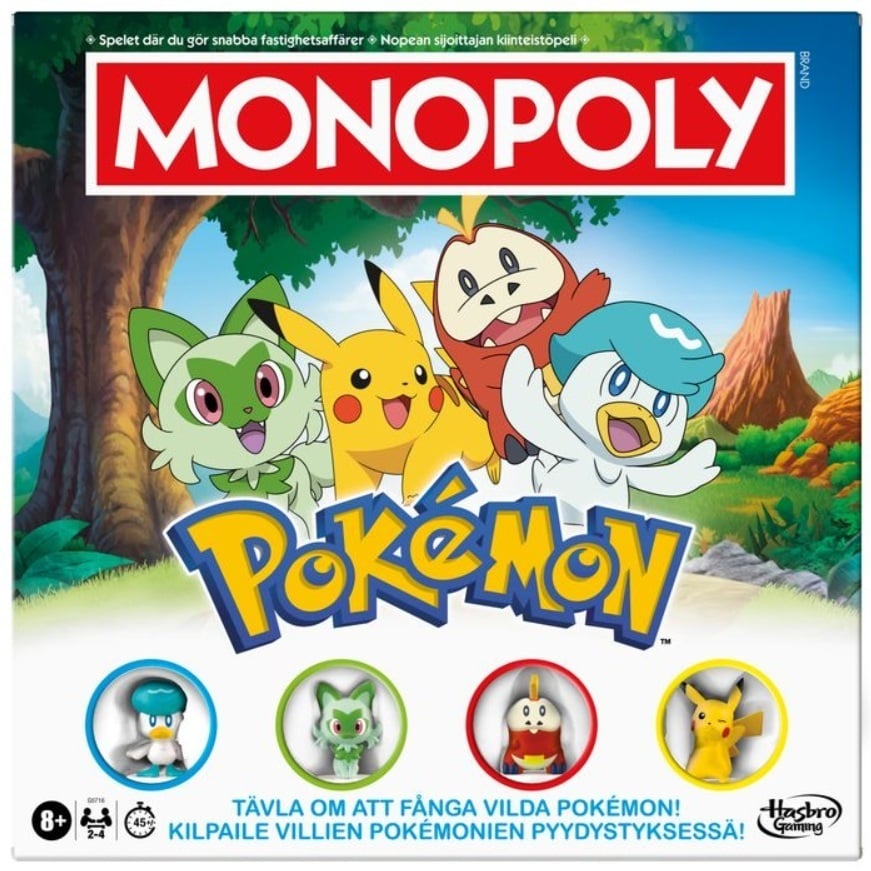 Monopoly Pokemoni lauamäng, FI / SE