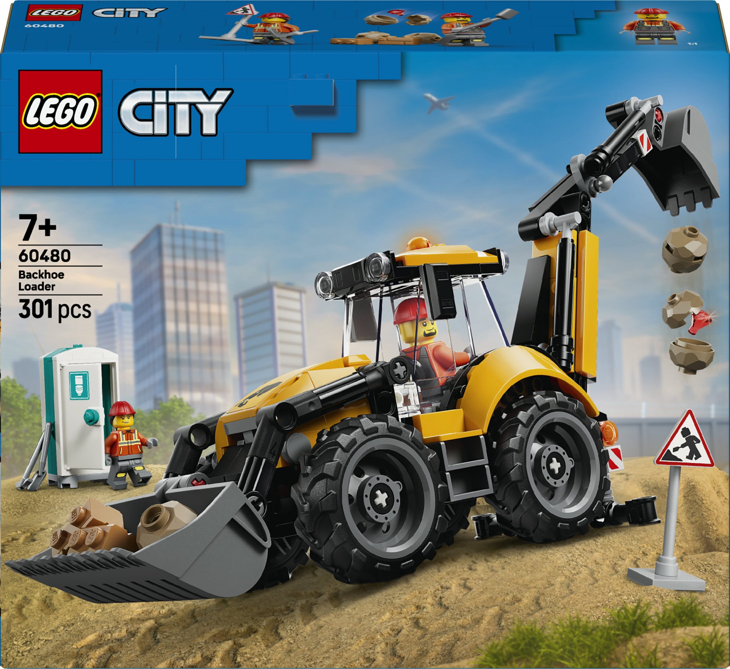 LEGO City Suurepärased sõidukid 60480 - Kollane ekskavaator