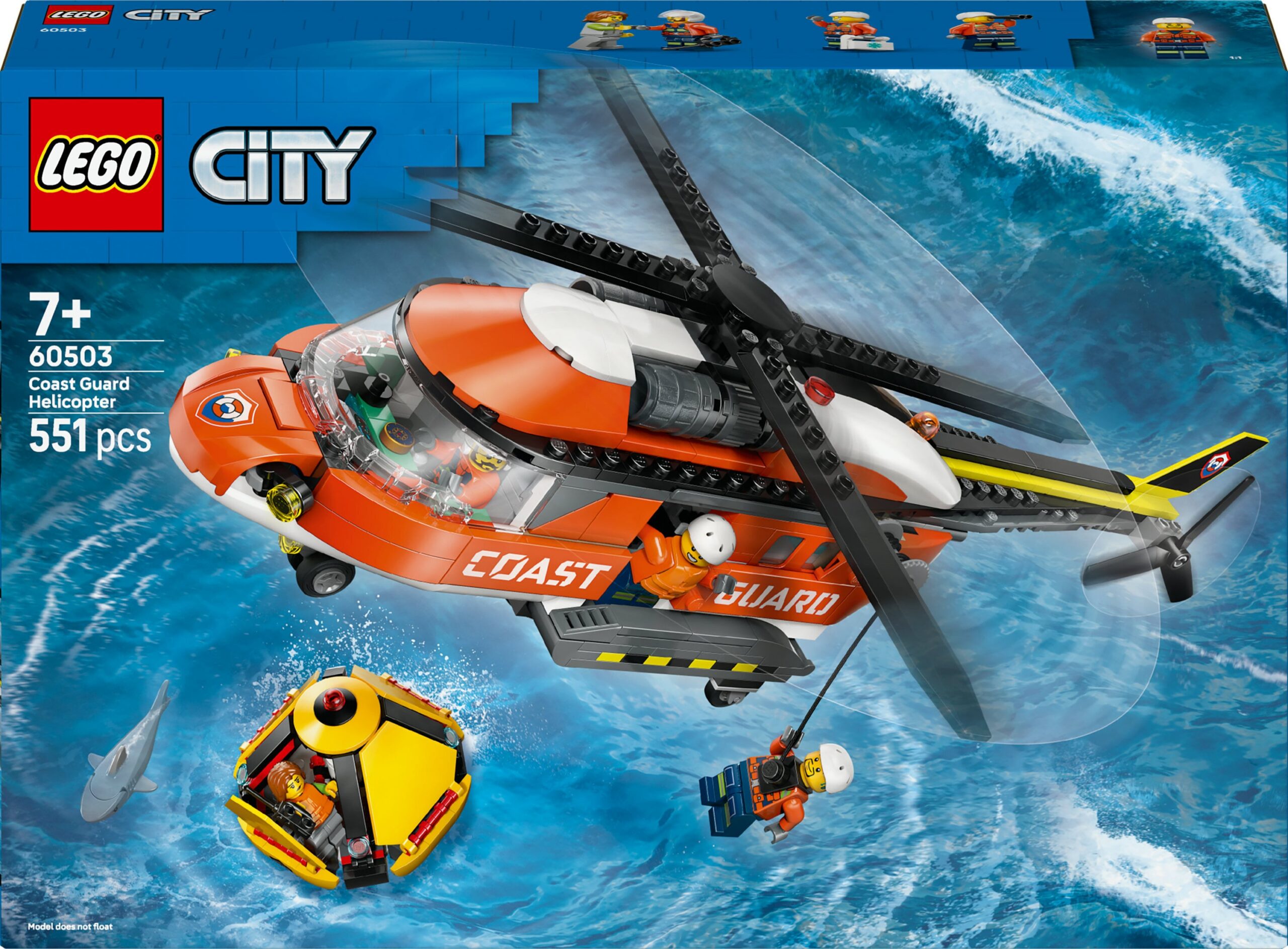 LEGO City Exploration 60503 Rannavalve helikopter