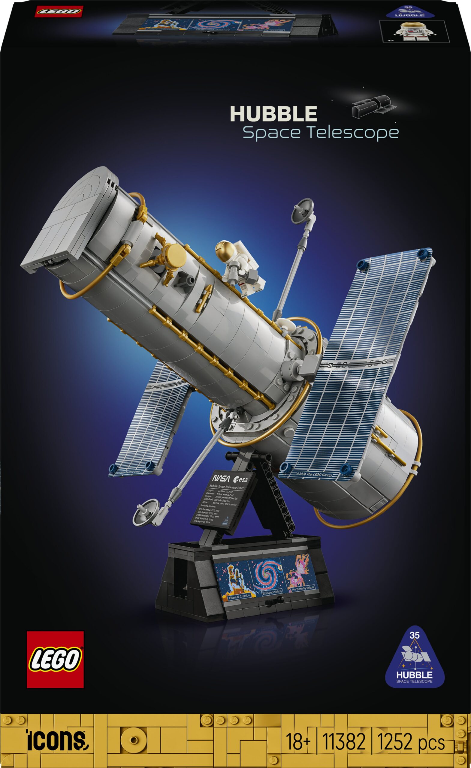 LEGO Icons 11382 Hubble'i kosmoseteleskoop