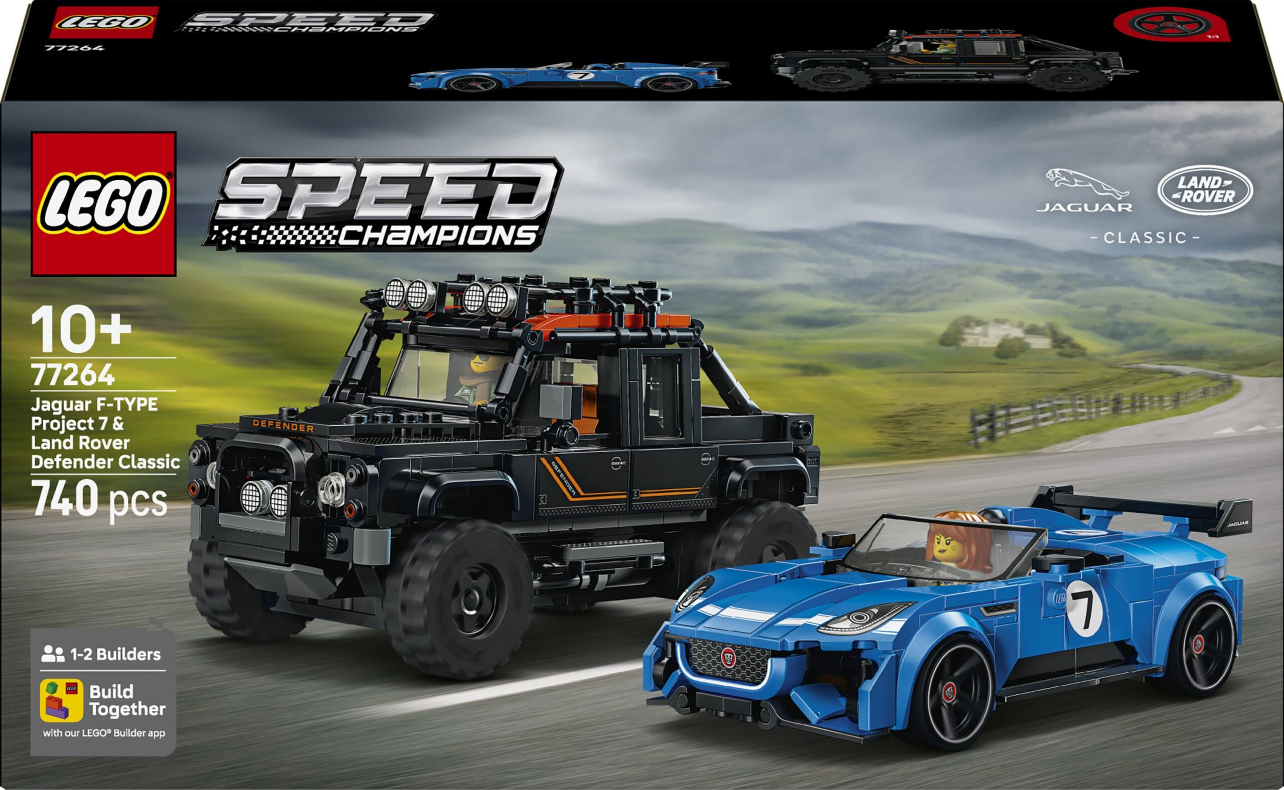 LEGO Speed ​​​​Champions 77264 - Jaguar Project 7 ja Land Rover Defender