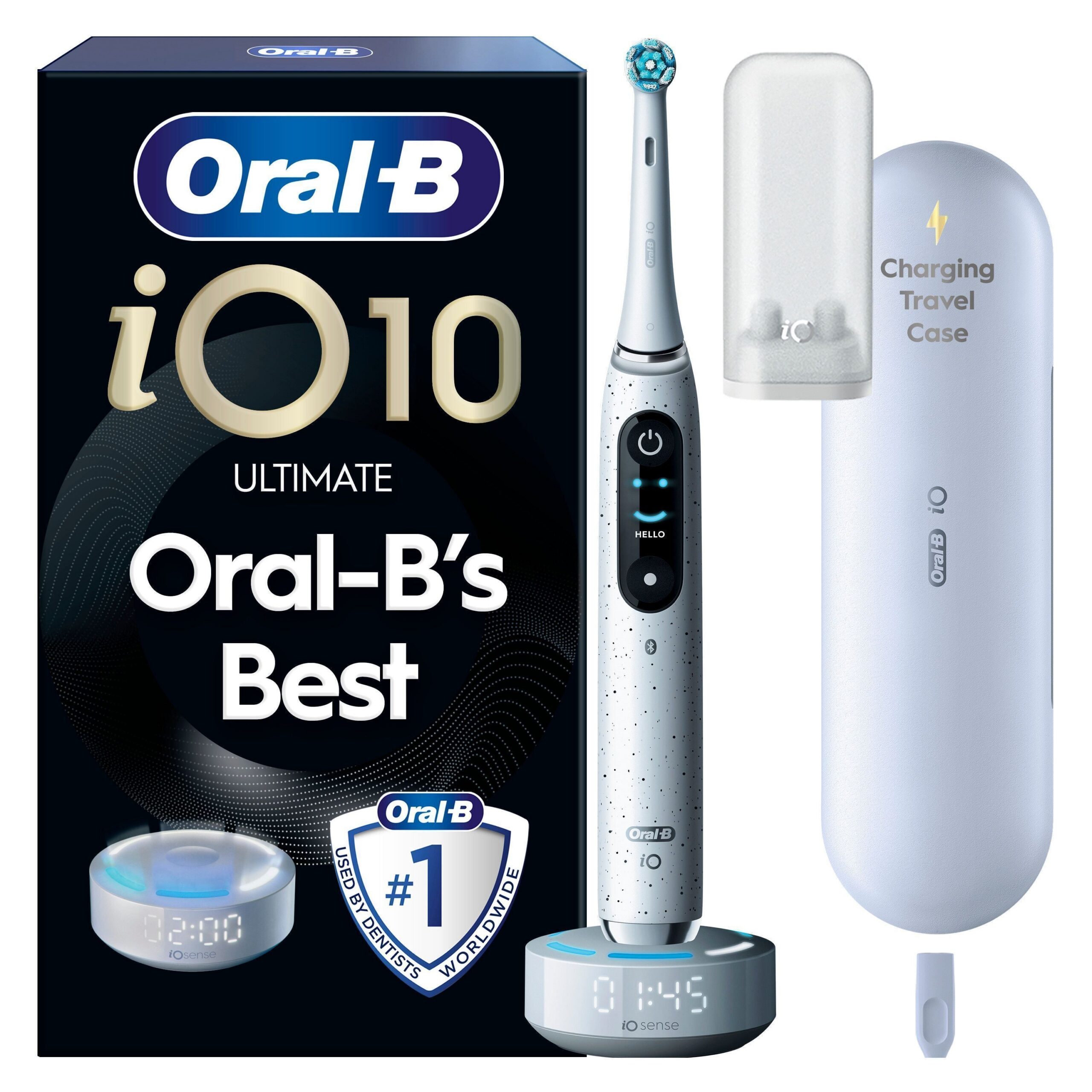 Oral-B iO10 elektriline hambahari, valge + laadimisreisiümbris