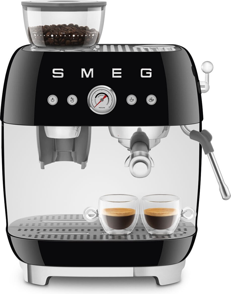 Smeg EGF03BLEU espressomasin veskiga, must