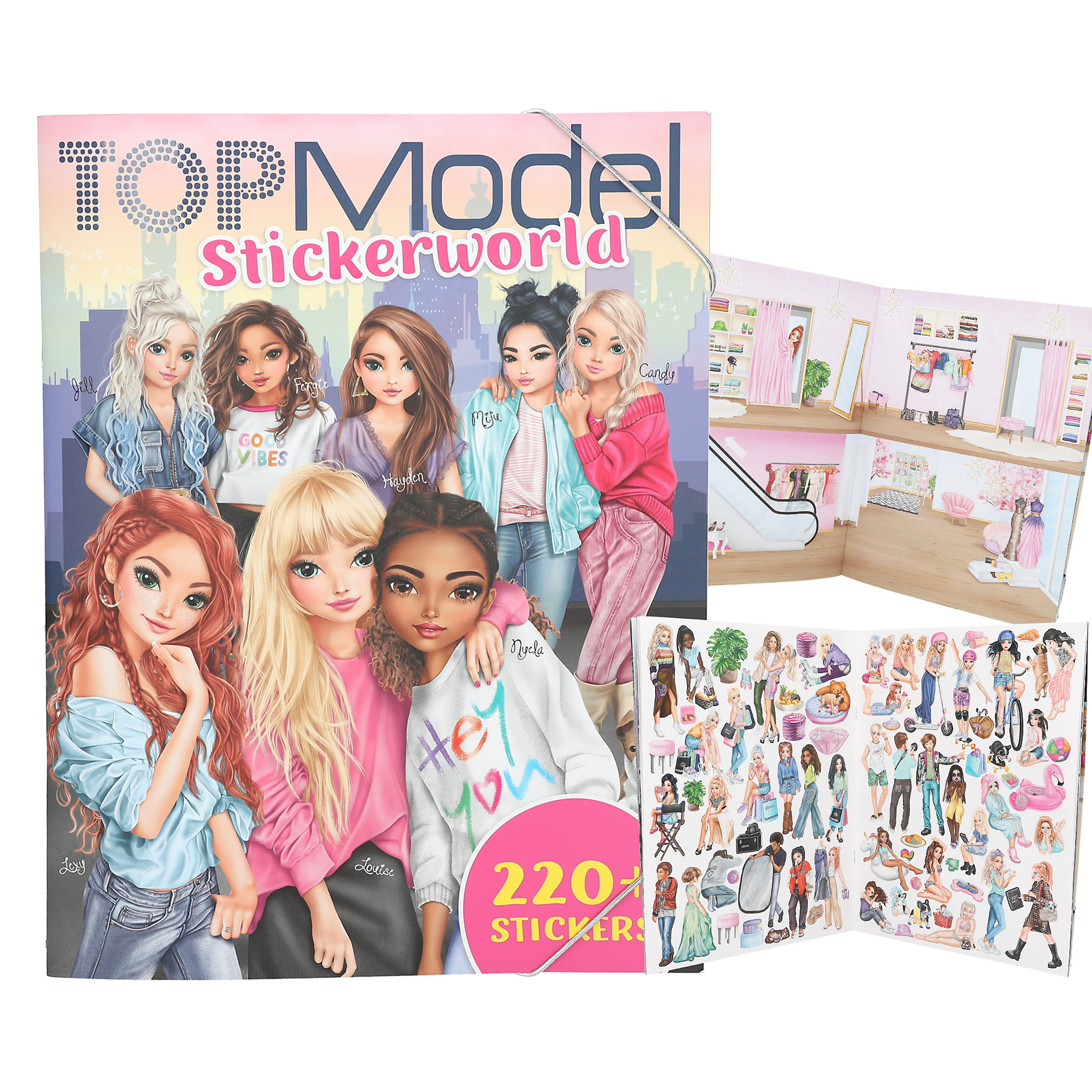 TOPModel Stickerworld kleepsuraamat