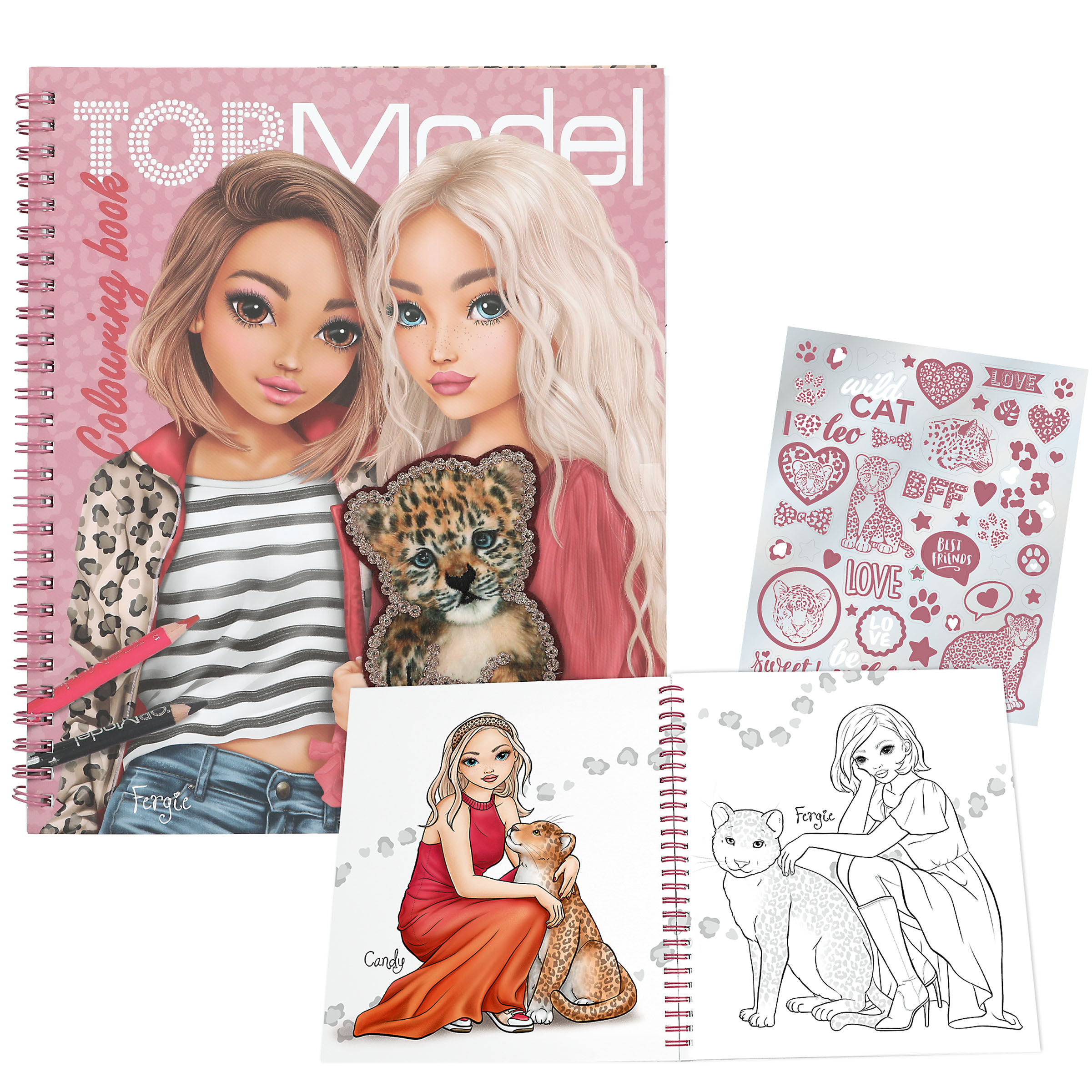 TOPModel värviraamat litritega, LEOHEART