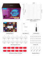 Govee Wi-Fi ja Bluetooth kardin LED-valguskardin, 2000 mm - Pilt 3