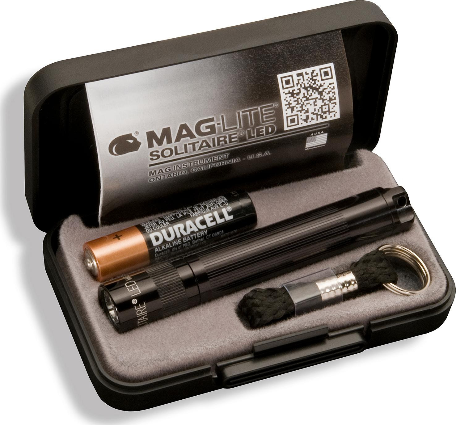 Maglite Solitaire LED-võtmehoidja valgusti, must