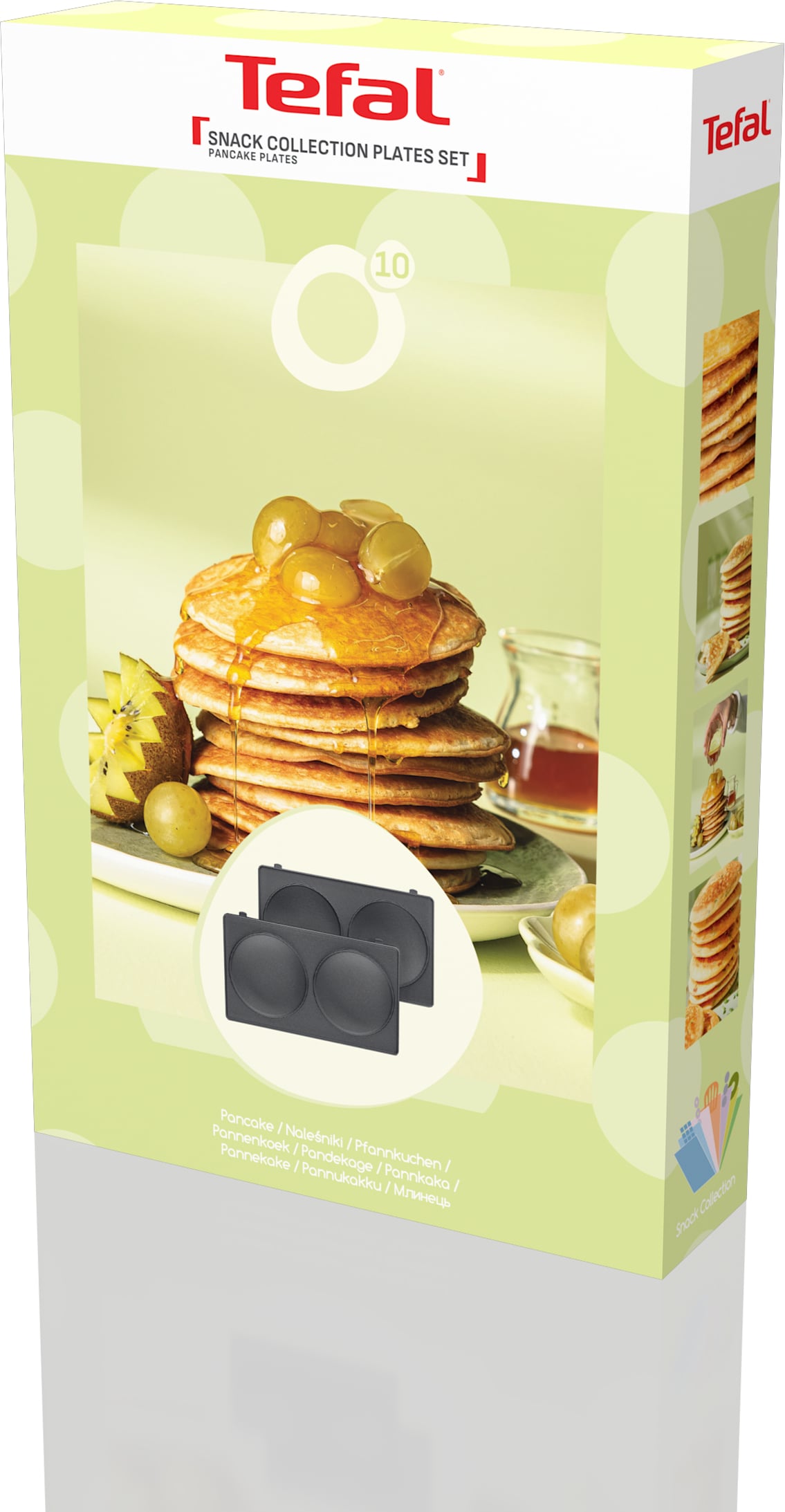 Tefal Snack Collection küpsetusplaadid: 10 pannkooki