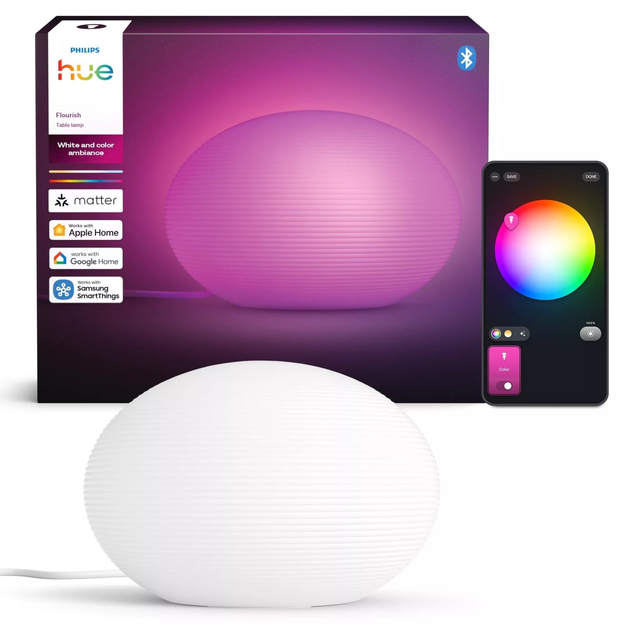 2_1056607-2000x2000-1.jpg Philips Hue Flourish laualamp, 1xA60 WCA - Pilt 1