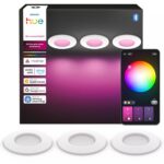 Philips Hue Slim süvistatav lamp, S, valge, 3 tk