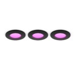 Philips Hue Slim süvistatav lamp, S, must, 3 tk - Pilt 2