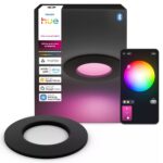 Philips Hue Slim süvistatav lamp, S, must