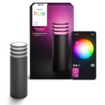 Philips Hue Lucca postlamp, antratsiit, 1xA60 WCA