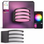 Philips Hue Lucca õueseinalamp, antratsiit, A60 WCA