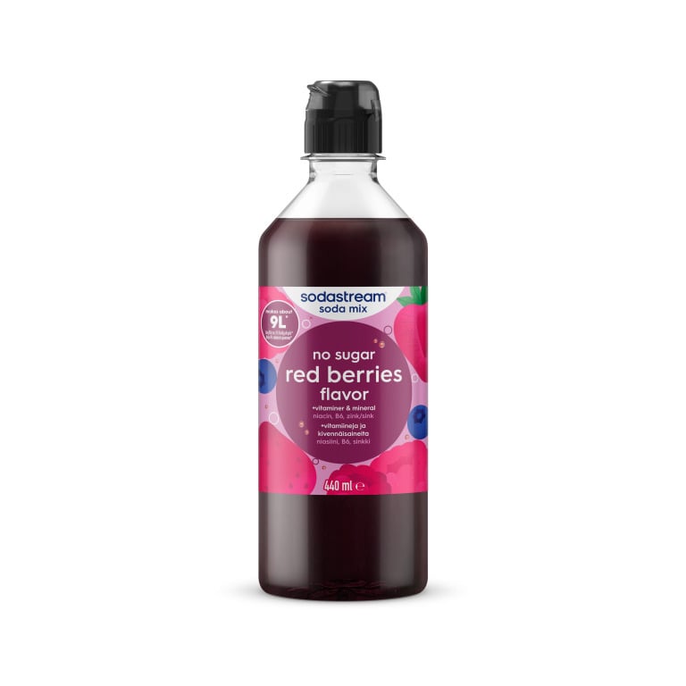 SodaStream Red Berries No Sugar 440 ml - karastusjoogi kontsentraat