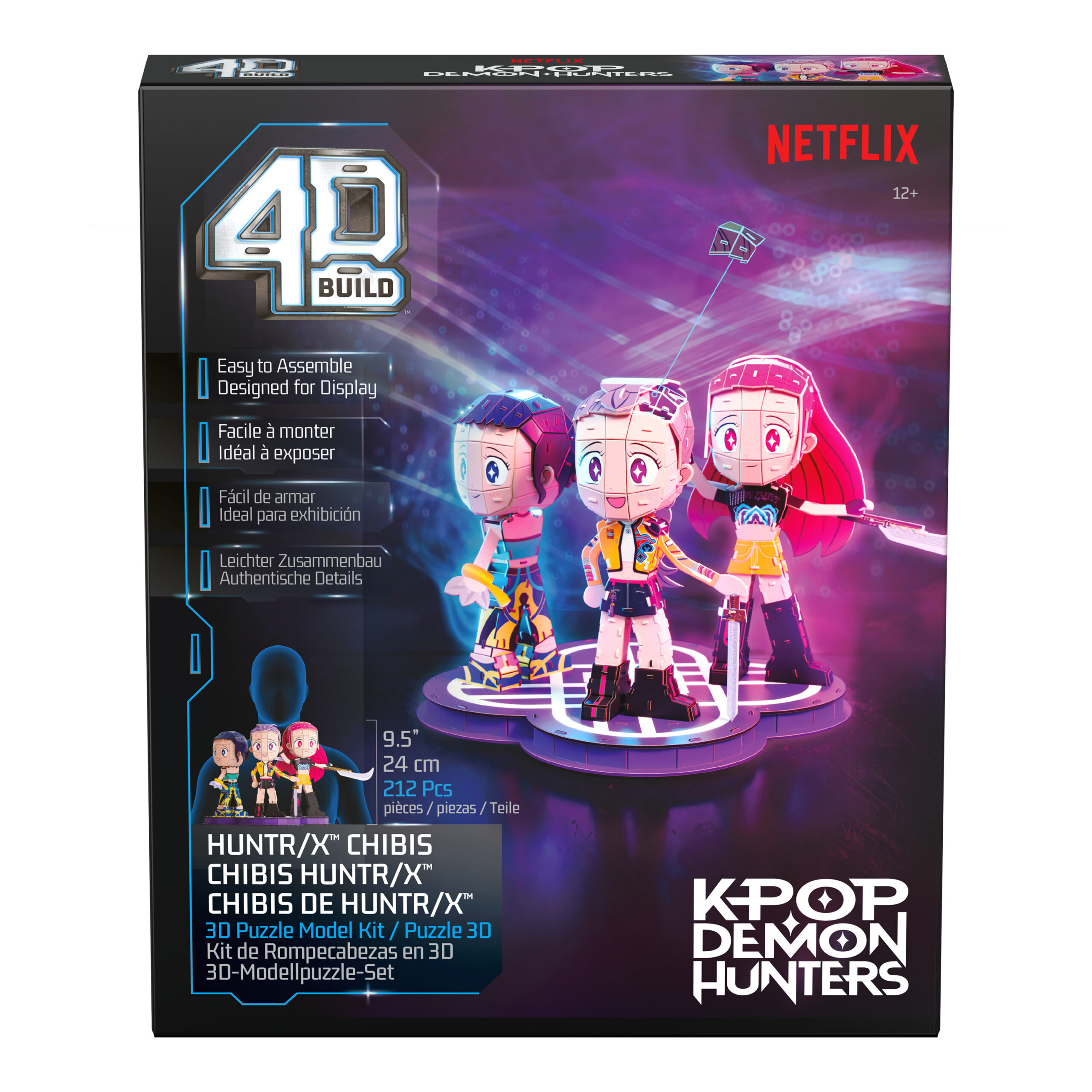 KPop Deemonikütid Huntrix Chibi tegelaskujude komplekt, 4D pusle