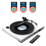 Mixx Analog Plus 2-ühes vinüül- ja CD-mängija, valge