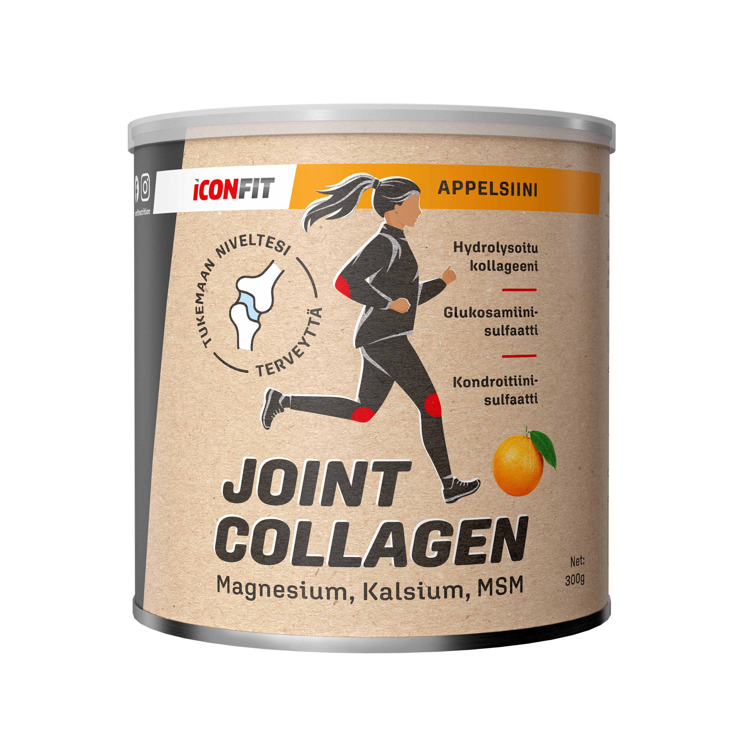 ICONFIT Joint kollageen, apelsin, 300 g