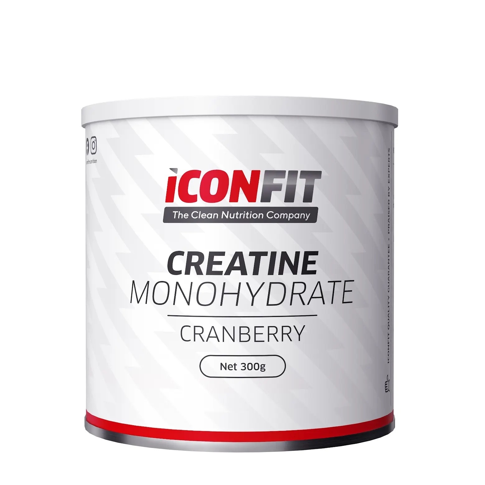 ICONFIT Mikroniseeritud Kreatiinmonohüdraat kreatiinmonohüdraat, jõhvikas, 300 g
