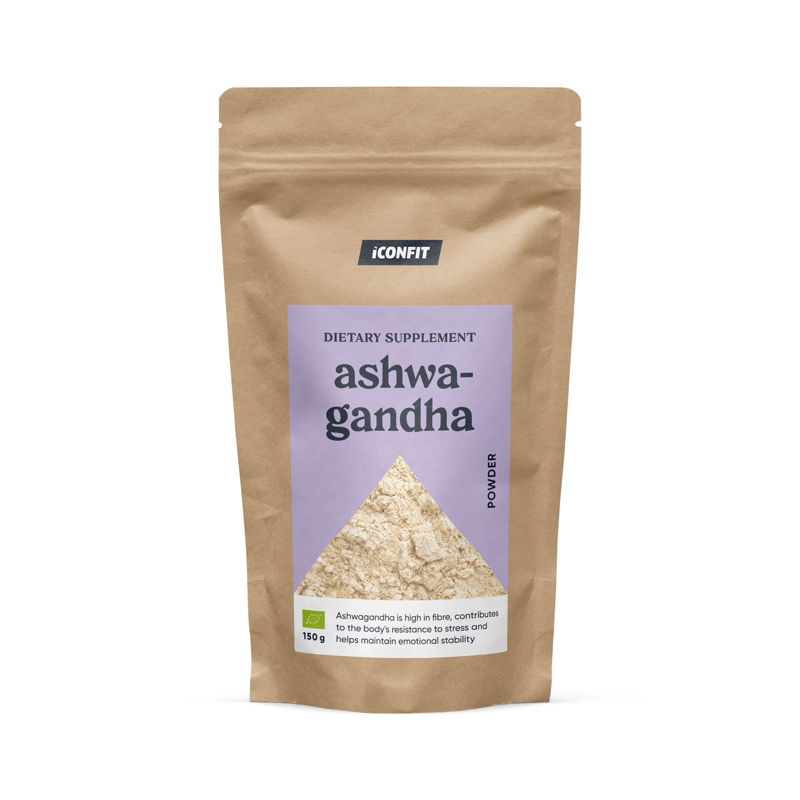 ICONFIT ashwagandha pulber, mahe, 150 g