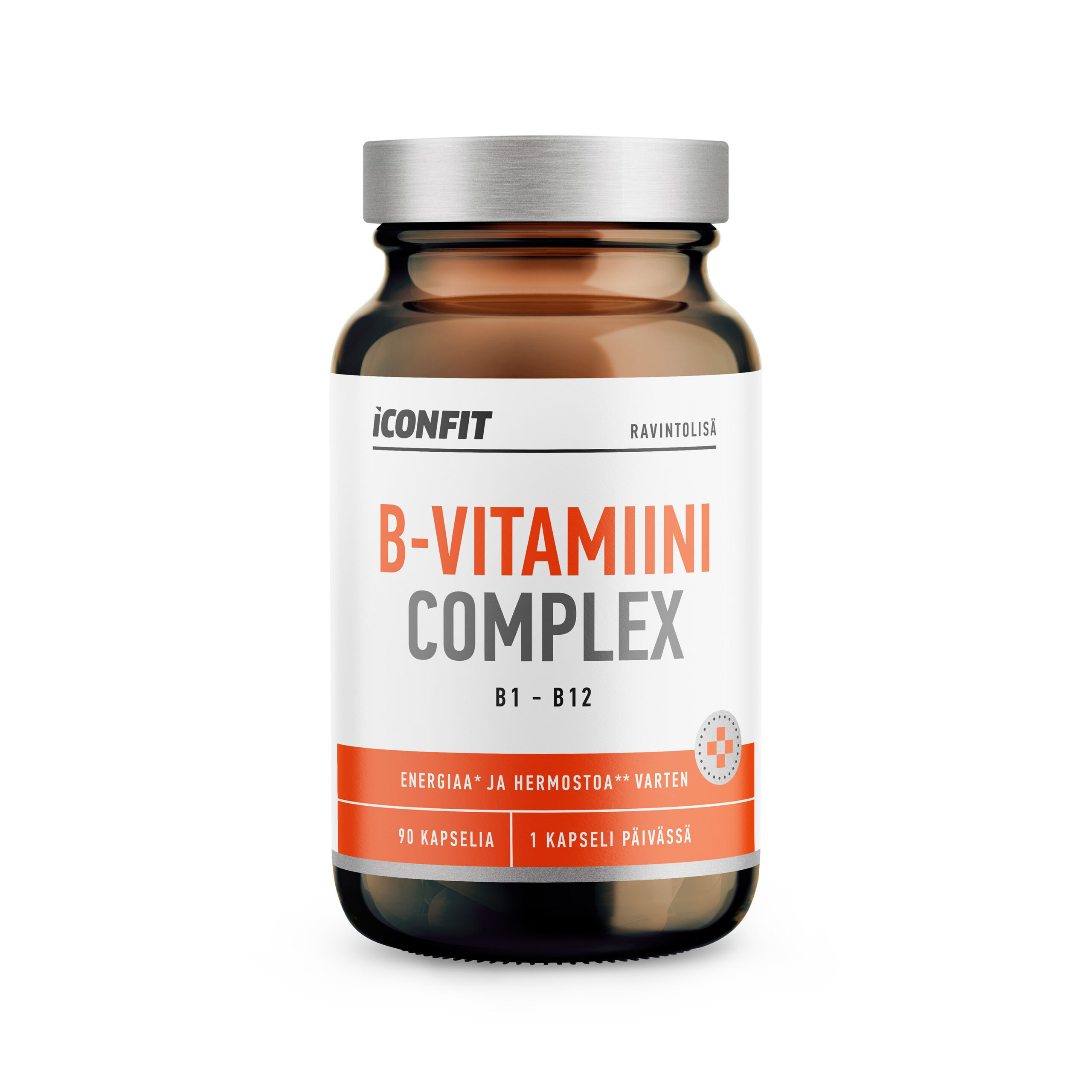 ICONFIT vitamiinide B kompleks (B1 - B12), 90 kapslit